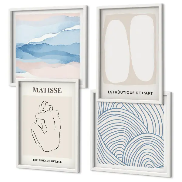 Les formes abstraites de Matisse ensemble de 4 tableaux