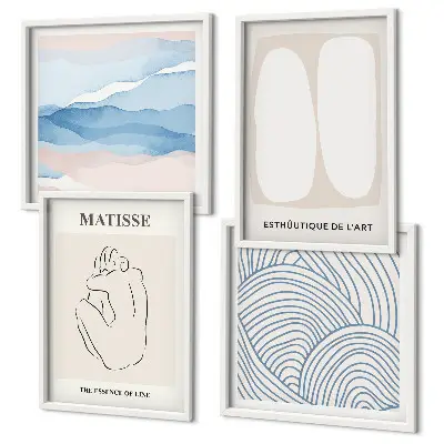 Les formes abstraites de Matisse ensemble de 4 tableaux