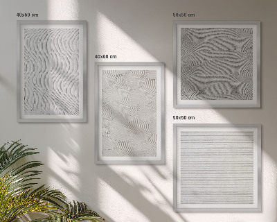 Mur de tableaux Structures géométriques des motifs de sable