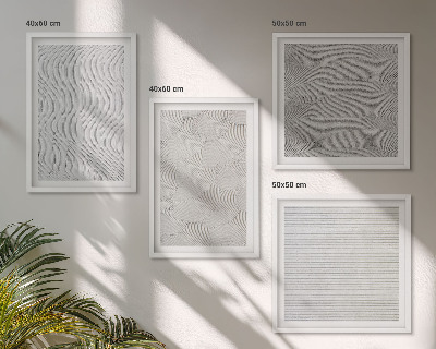 Mur de tableaux Structures géométriques des motifs de sable