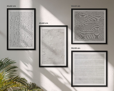 Mur de tableaux Structures géométriques des motifs de sable