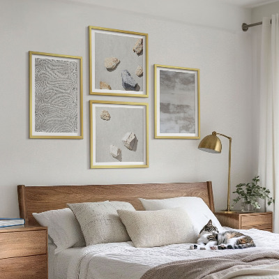 Polyptyque z cadres Textures minimalistes modernes