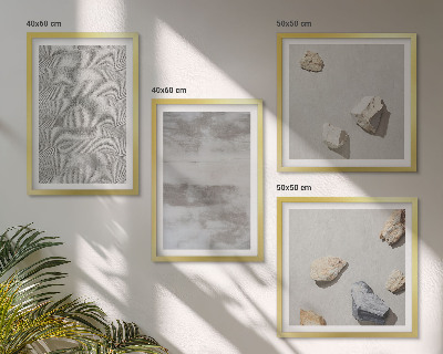 Polyptyque z cadres Textures minimalistes modernes