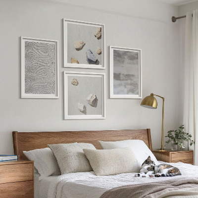 Polyptyque z cadres Textures minimalistes modernes