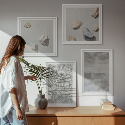 Polyptyque z cadres Textures minimalistes modernes