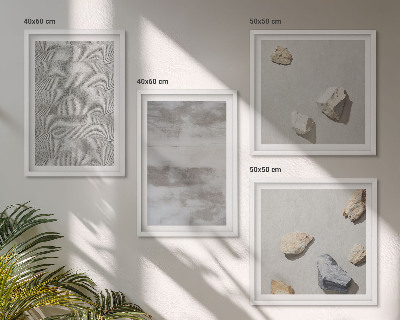 Polyptyque z cadres Textures minimalistes modernes