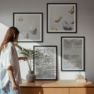 Polyptyque z cadres Textures minimalistes modernes