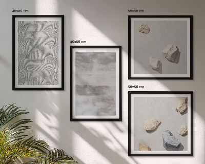 Polyptyque z cadres Textures minimalistes modernes