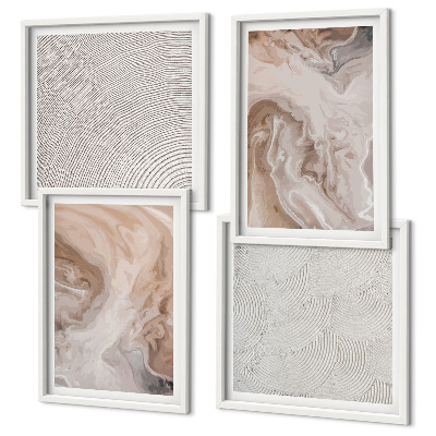 Mur de tableaux Motifs de texture de pierre de marbre