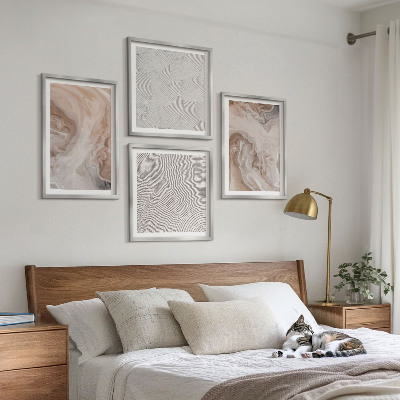 Mur de tableaux Motifs de texture de pierre de marbre