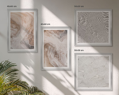 Mur de tableaux Motifs de texture de pierre de marbre