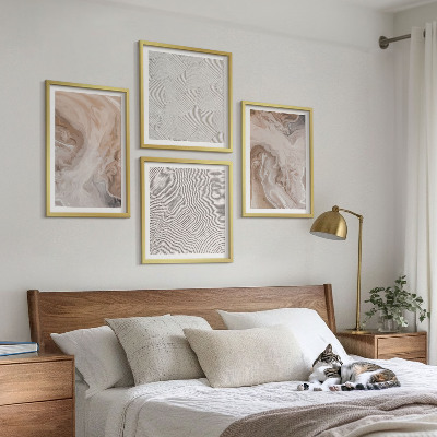 Mur de tableaux Motifs de texture de pierre de marbre