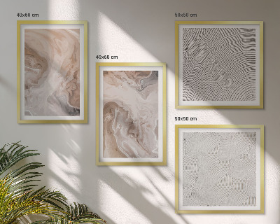 Mur de tableaux Motifs de texture de pierre de marbre