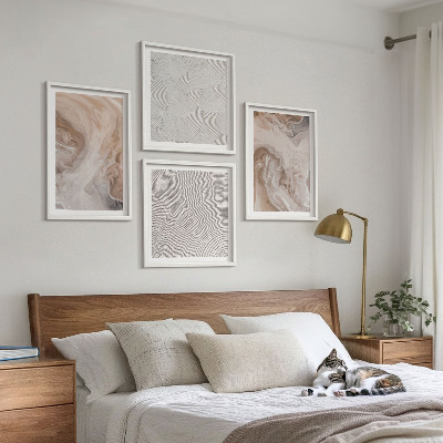 Mur de tableaux Motifs de texture de pierre de marbre