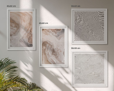 Mur de tableaux Motifs de texture de pierre de marbre