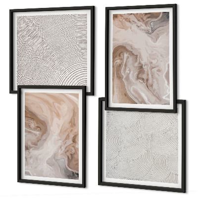 Mur de tableaux Motifs de texture de pierre de marbre