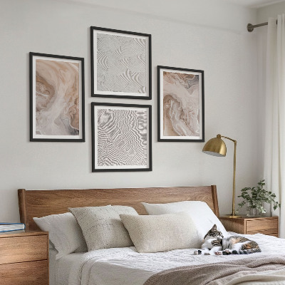 Mur de tableaux Motifs de texture de pierre de marbre