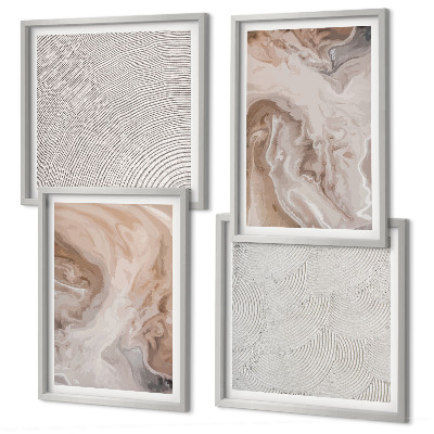 Mur de tableaux Motifs de texture de pierre de marbre