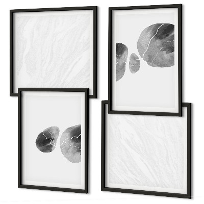 Mur de tableaux Éclaboussures de peinture d'art abstrait