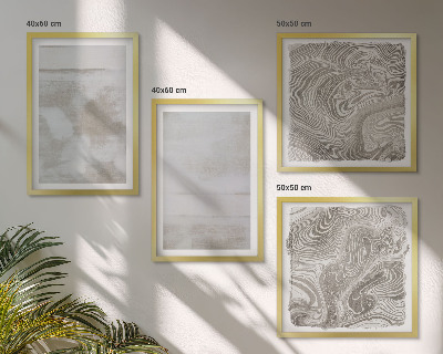 Ensemble de 4 tableaux Textures usées style moderne