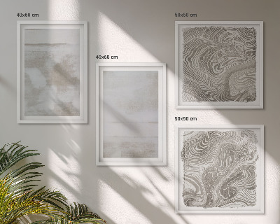 Ensemble de 4 tableaux Textures usées style moderne