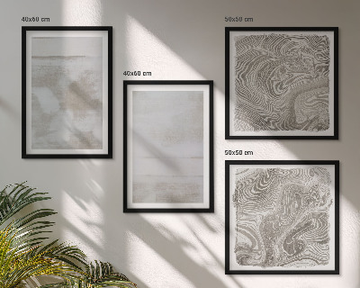 Ensemble de 4 tableaux Textures usées style moderne