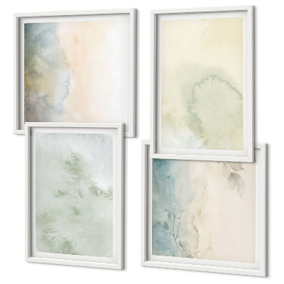 Mur de tableaux Texture de toile aquarelle pastel