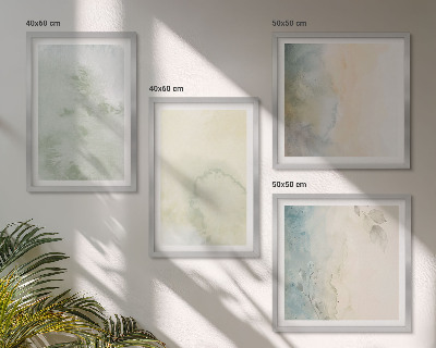 Mur de tableaux Texture de toile aquarelle pastel