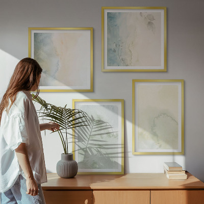 Mur de tableaux Texture de toile aquarelle pastel