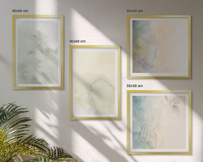 Mur de tableaux Texture de toile aquarelle pastel