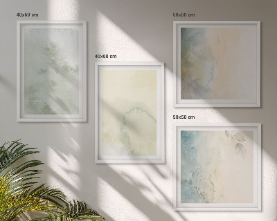 Mur de tableaux Texture de toile aquarelle pastel