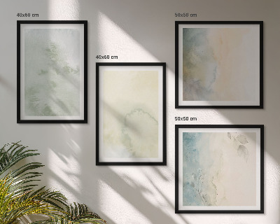 Mur de tableaux Texture de toile aquarelle pastel