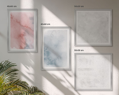 Ensemble de 4 tableaux Textures aquarelle pastel