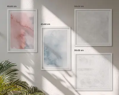 Textures aquarelle pastel ensemble de 4 tableaux