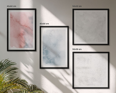 Ensemble de 4 tableaux Textures aquarelle pastel