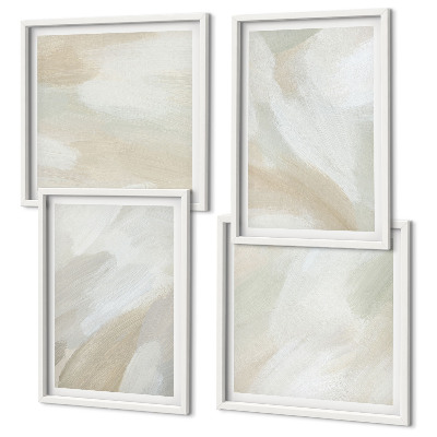 Mur de tableaux Peinture abstraite au pinceau sur toile