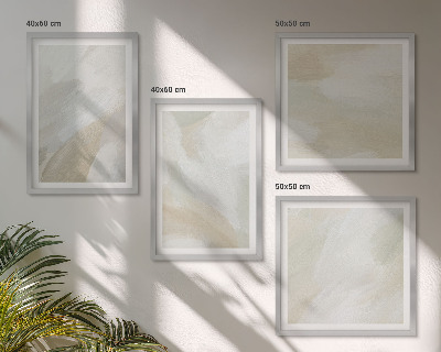Mur de tableaux Peinture abstraite au pinceau sur toile