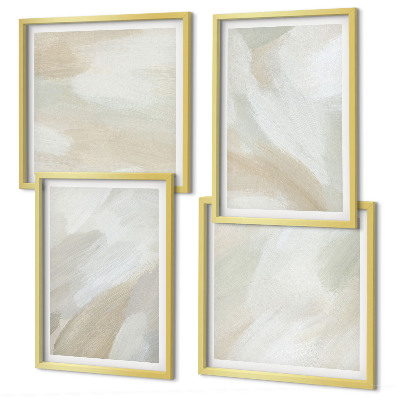 Mur de tableaux Peinture abstraite au pinceau sur toile