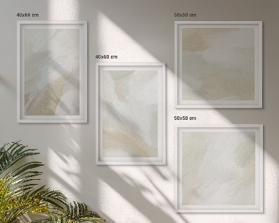 Mur de tableaux Peinture abstraite au pinceau sur toile