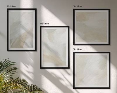 Mur de tableaux Peinture abstraite au pinceau sur toile