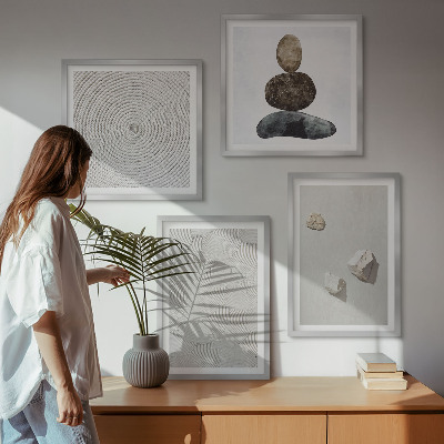 Polyptyque z cadres Peinture moderne sur grès