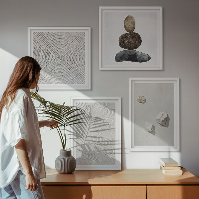 Polyptyque z cadres Peinture moderne sur grès