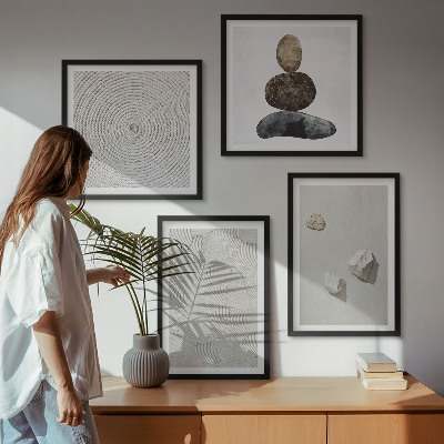 Polyptyque z cadres Peinture moderne sur grès
