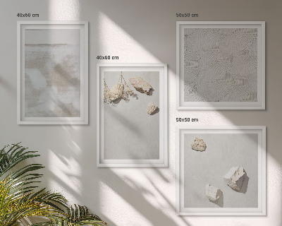 Ensemble de 4 tableaux Texture bohème de pierres de sable