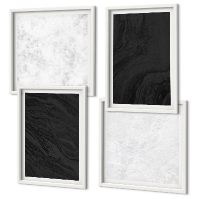 Mur de tableaux Marbres glamour sombres et lumineux