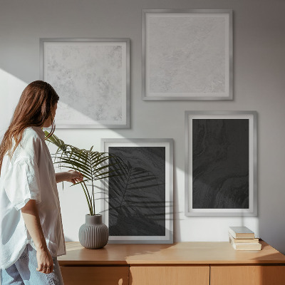 Mur de tableaux Marbres glamour sombres et lumineux