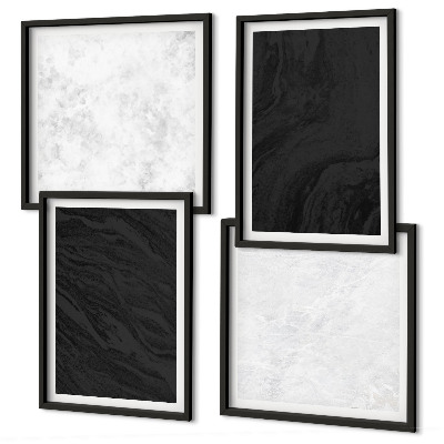 Mur de tableaux Marbres glamour sombres et lumineux