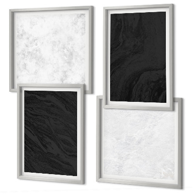 Mur de tableaux Marbres glamour sombres et lumineux