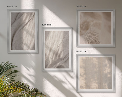 Mur de tableaux Gros plan sur des tissus bohèmes naturels
