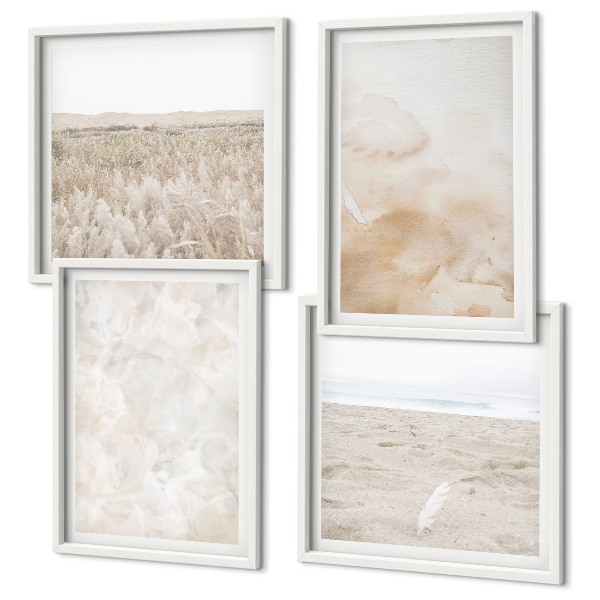 Mur de tableaux Textures pastel à la mode